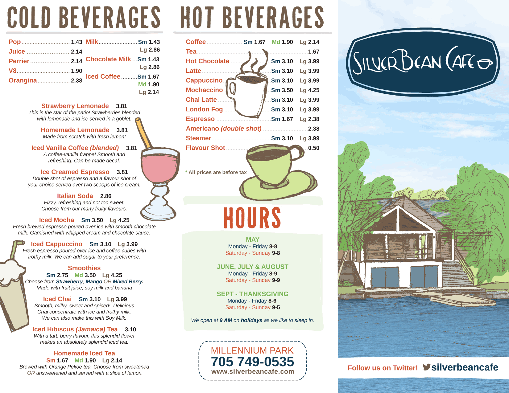 Drinks Menu Silver Bean Café